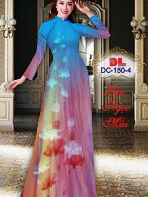 Vải Áo Dài Hoa In 3D AD DC150 18